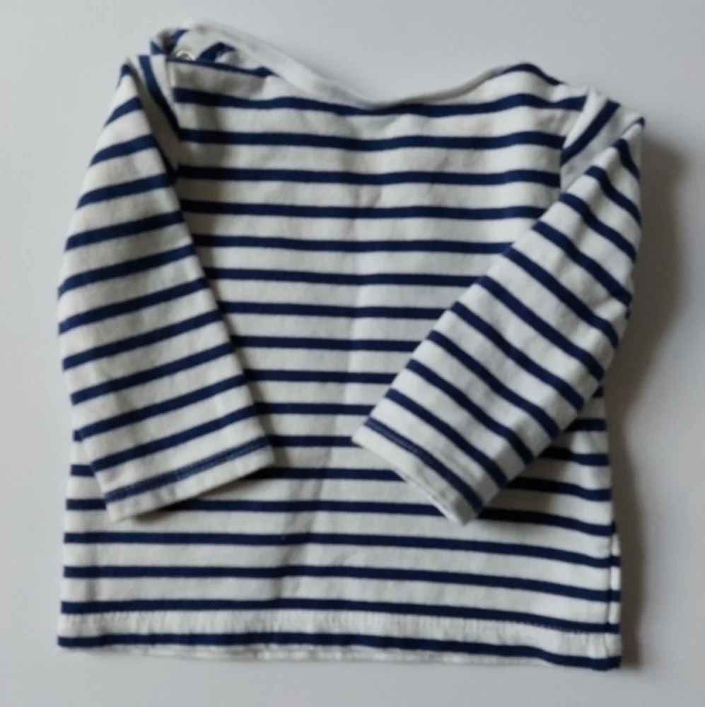 Heart detail‎ striped shirt 3m Carters Accessible Collar Love